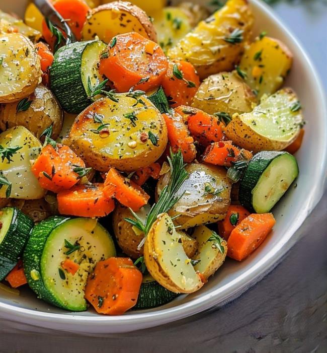 Garlic Herb Roasted Potatoes, Carrots, and Zucchini Recipe - Useful Tips